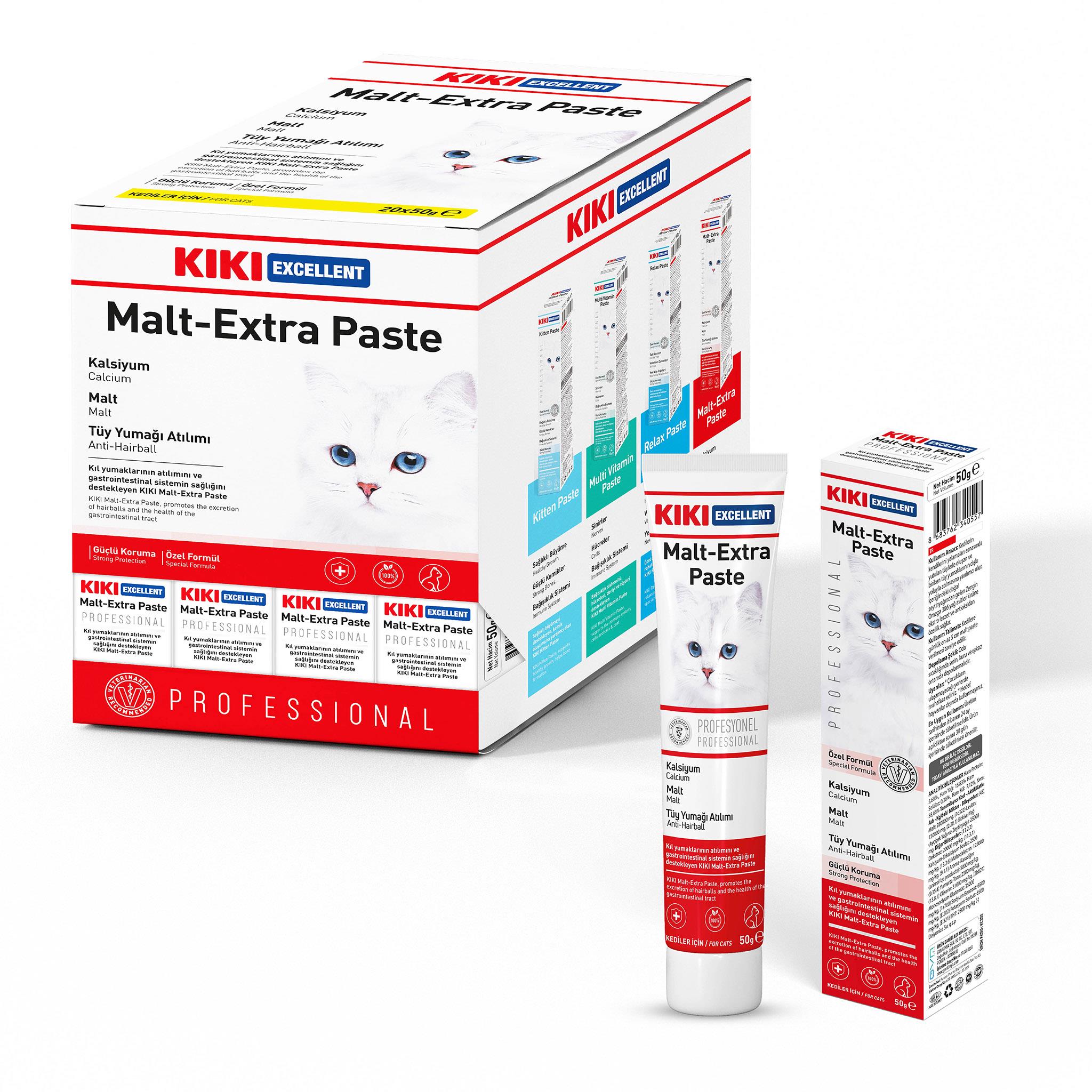 KIKI Excellent Kedi Malt Extra Paste Macun 50 gr. 20 Adet (Kutu)