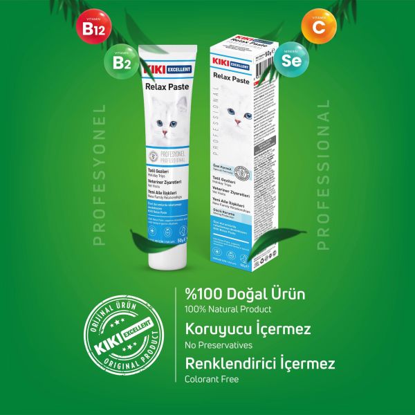 KIKI Excellent Kedi Relax Paste Macun 50 gr. 20 Adet (Kutu)
