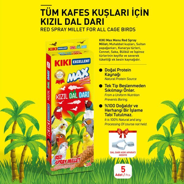 KIKI Excellent Kuş Kızıl Dal Darı