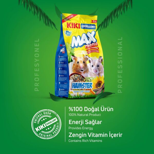 KIKI Excellent Kemirgen Max Menu Hamster Yemi 500 gr. 12 Adet (Kutu)
