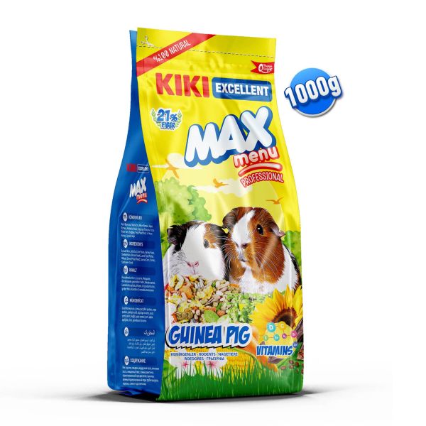 KIKI Excellent Kemirgen Max Menu Guinea Pig Ginepig Yemi 1000 gr. 8 Adet (Kutu)