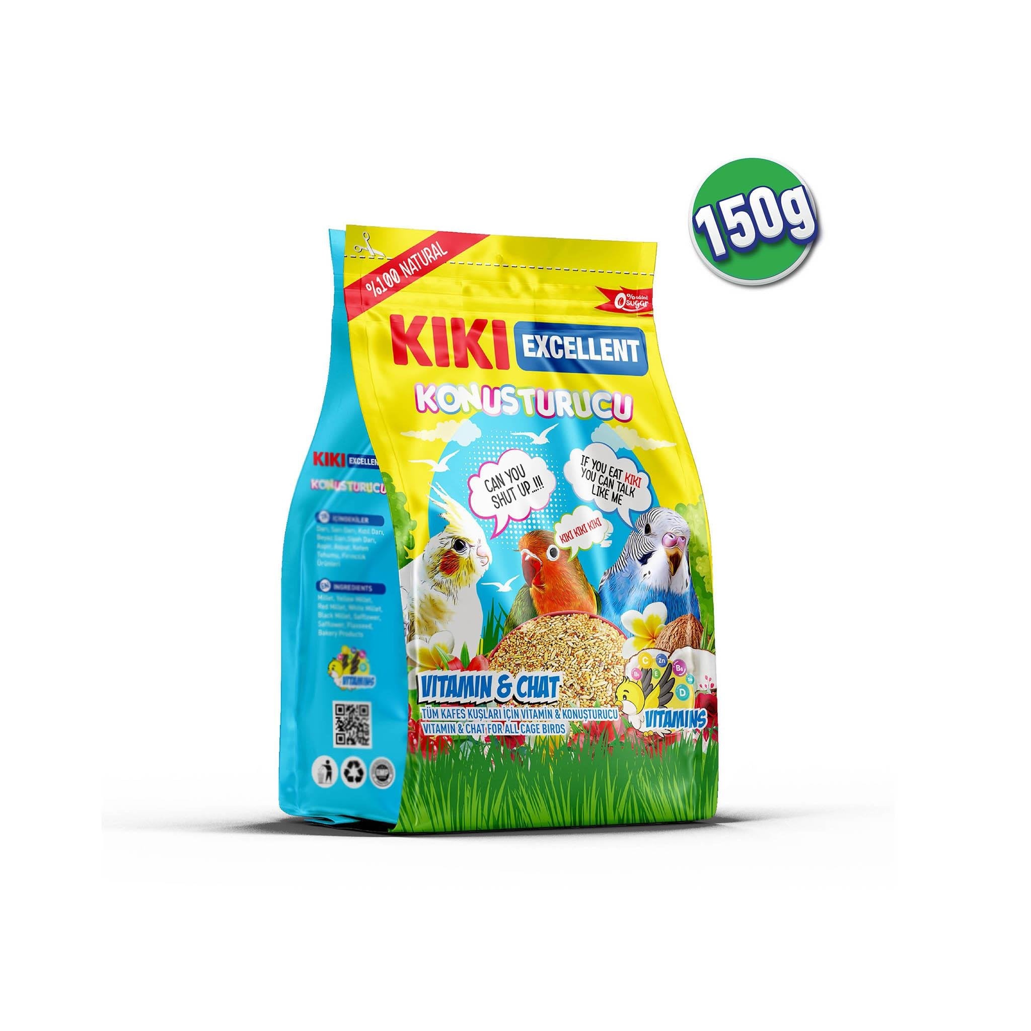 KIKI Excellent Kuş Konuşturucu 150 Gr. 12 Adet (Kutu)