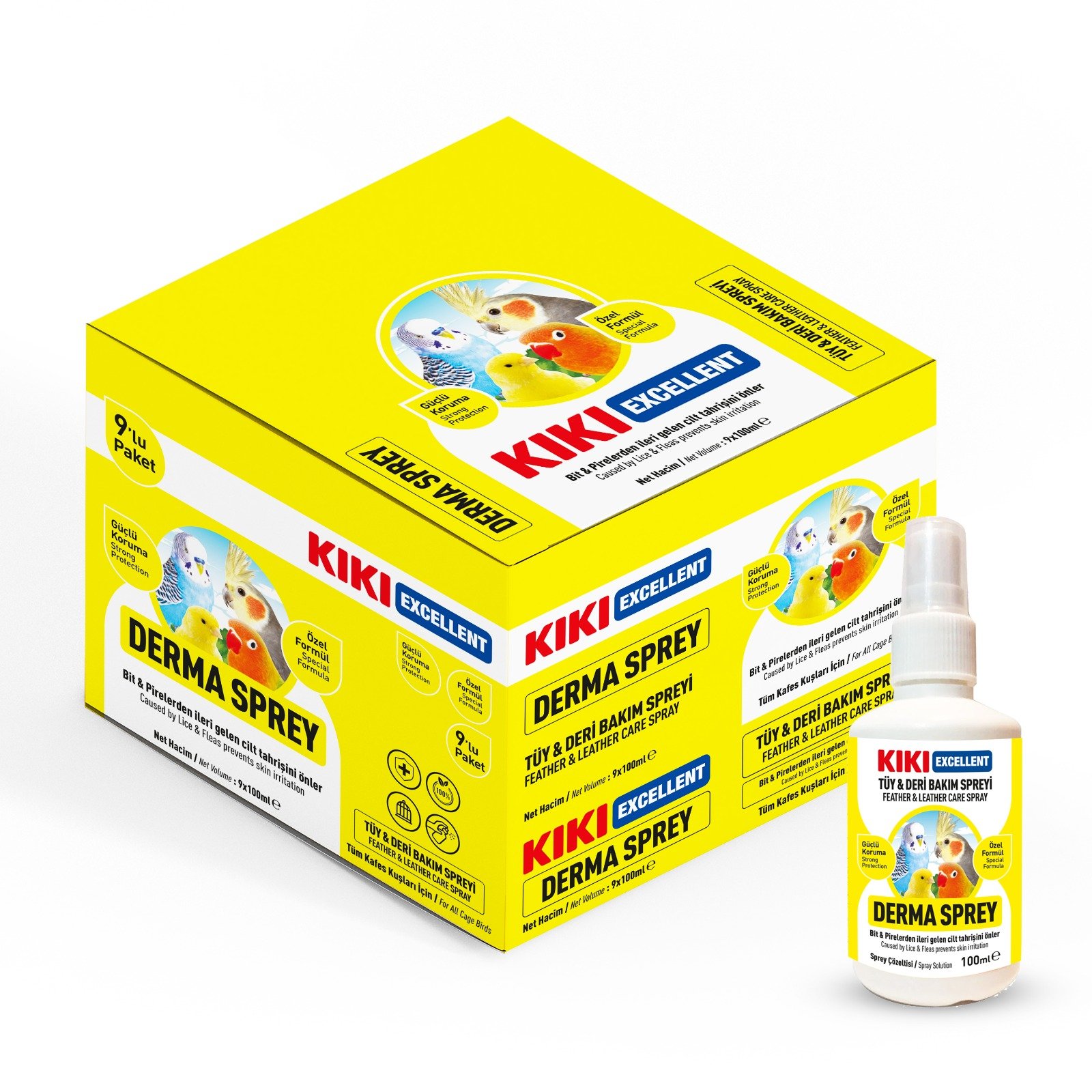 KİKİ EXCELLENT DERMA SPREY 100 ML 9'LI KUTU(Kopya)