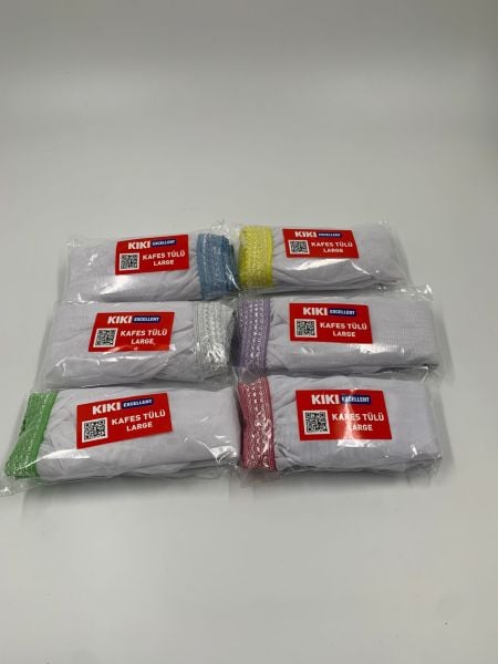 KAFES TÜLÜ -L- LARGE BOY 25'Lİ PATEK 5 RENK(Kopya)(Kopya)