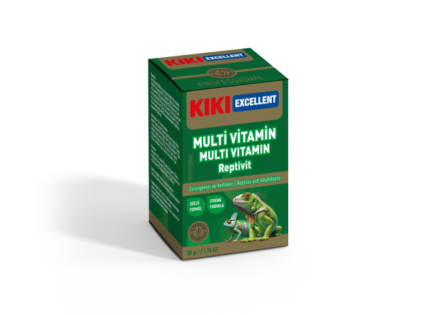 KİKİ EXCELLENT SÜRÜNGEN & AMFİBİLER İÇİN MULTİ VİTAMİN TOZU 50GR. KSTV100