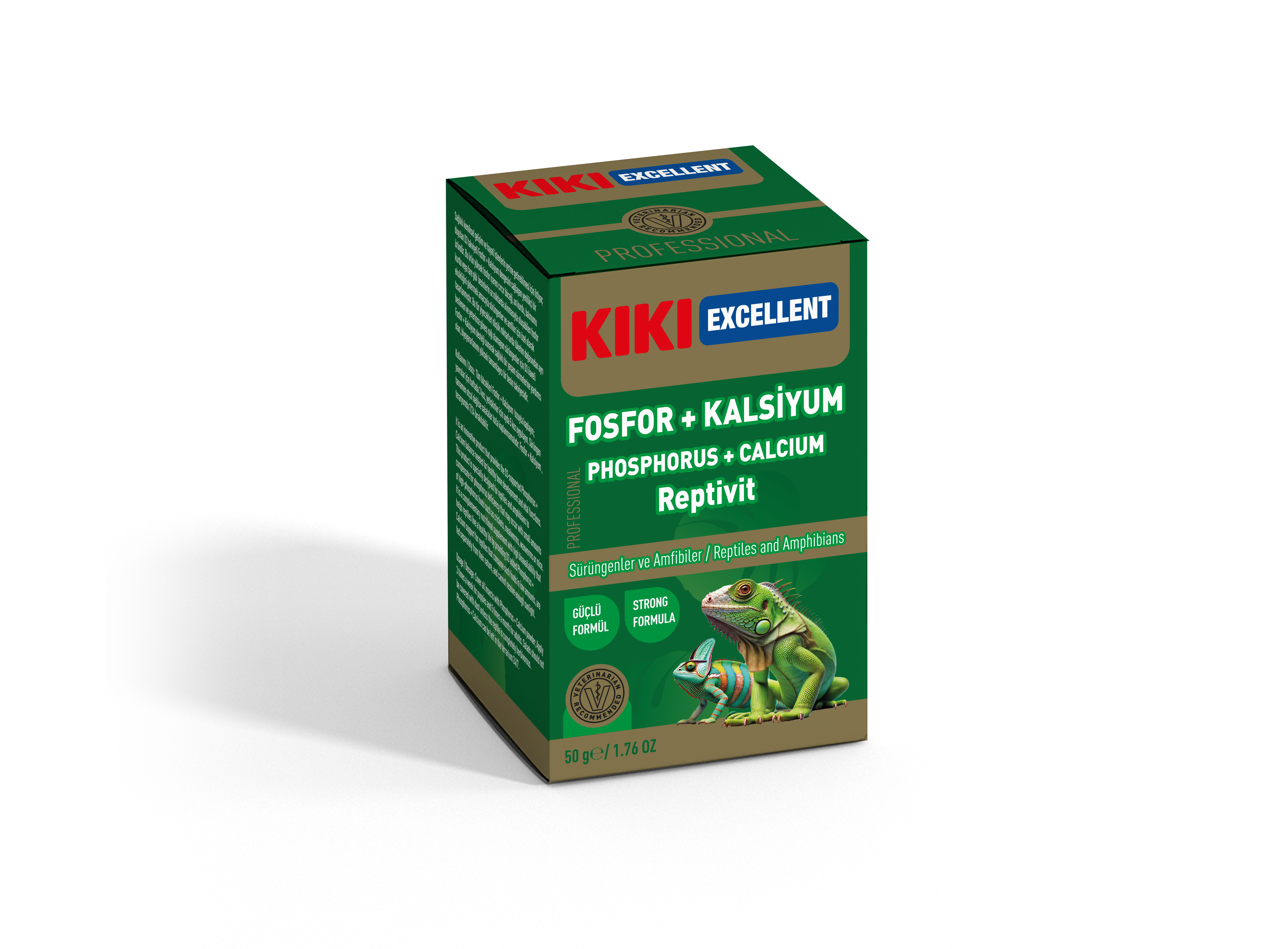 KİKİ EXCELLENT SÜRÜNGEN & AMFİBİLER İÇİN FOSFOR KALSİYUM TOZU 50GR. KSTV104