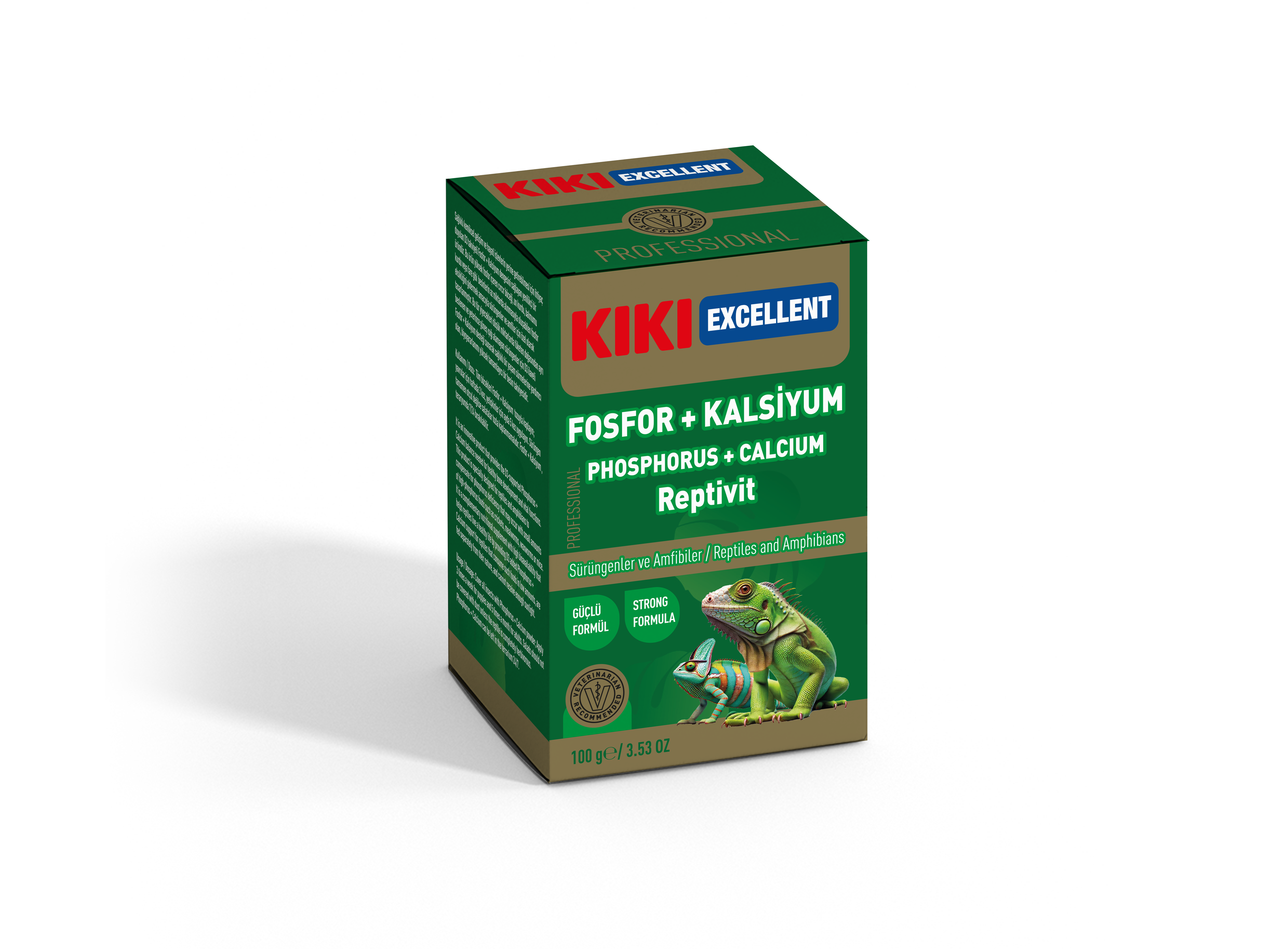 KİKİ EXCELLENT SÜRÜNGEN & AMFİBİLER İÇİN FOSFOR KALSİYUM TOZU 100GR. KSTV105
