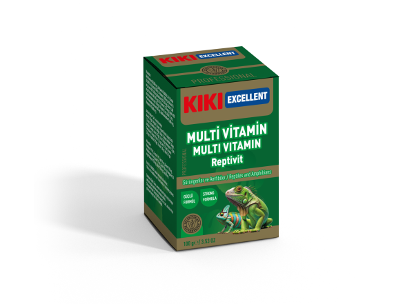 KİKİ EXCELLENT SÜRÜNGEN & AMFİBİLER İÇİN MUZLU KALSİYUM TOZU 100GR. KSTV107