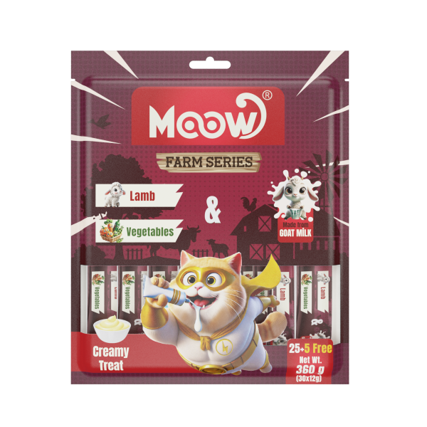 Kuzu Etli & Sebzeli Keçi Sütlü 12gr x 30' lu Kedi Krema Ödülü