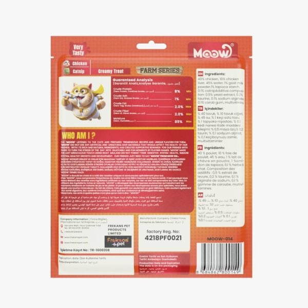 Tavuklu&Kedi Naneli Keçi Sütlü 12gr x 30'lu Kedi Krema Ödülü