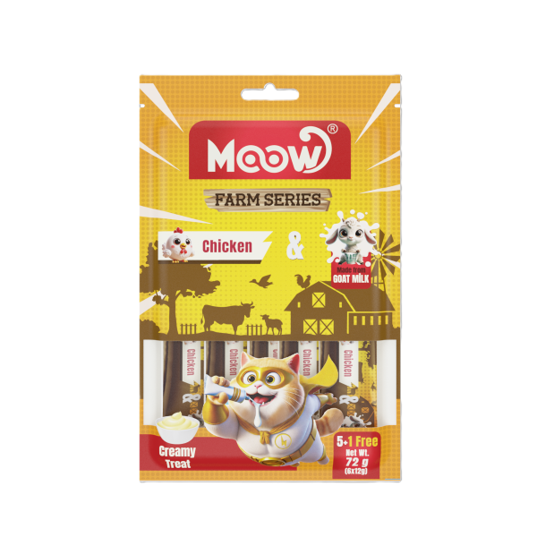 Tavuklu Keçi Sütlü 12gr x 6 12 li Kedi Krema Ödülü