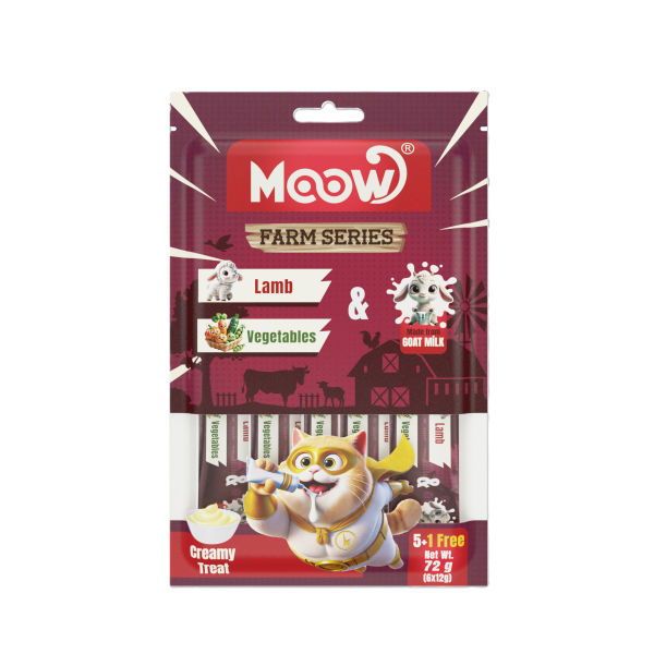 Kuzu Etli&Sebzeli Keçi Sütlü 12gr x 6 12 li Kedi Krema Ödülü