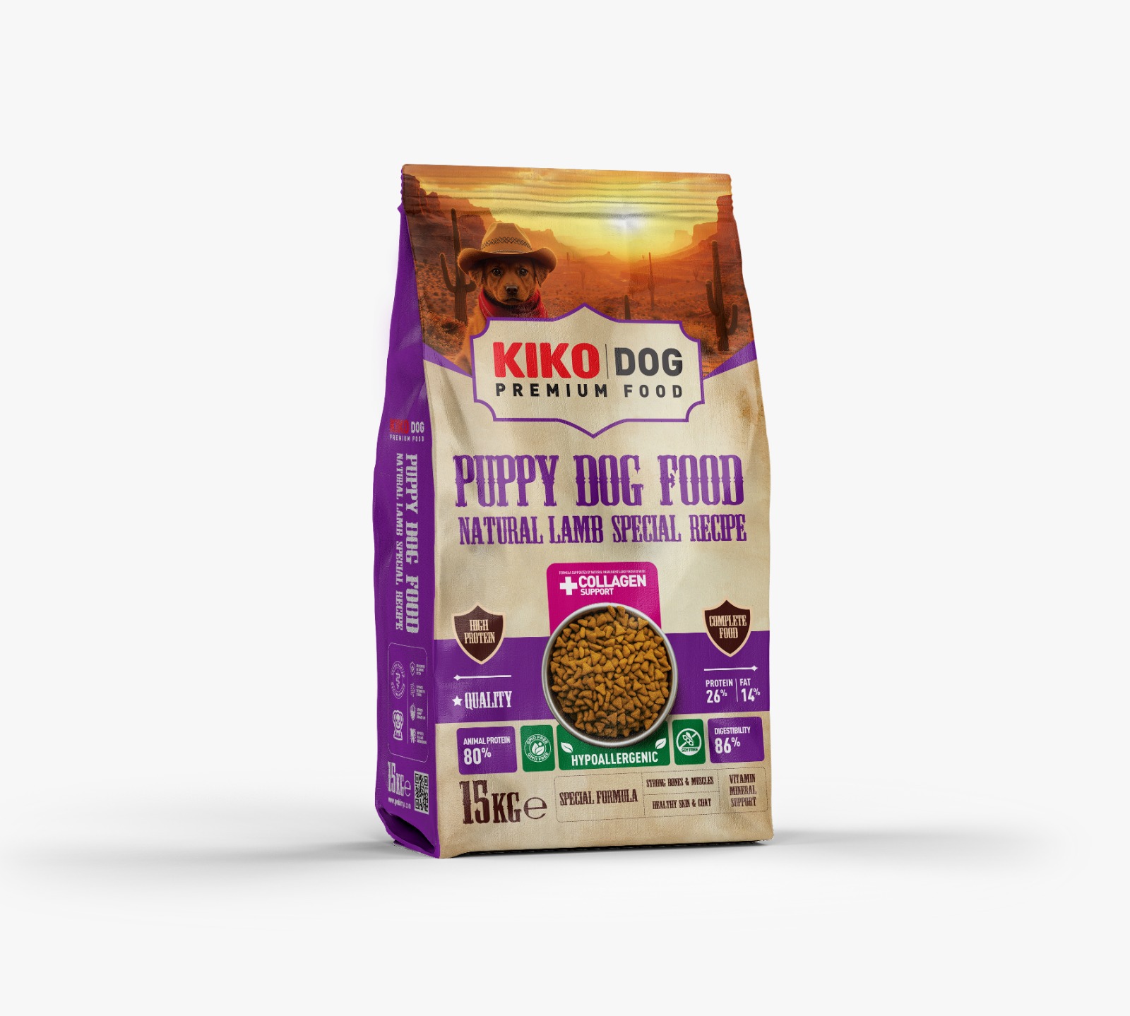 YAVRU KÖPEK MAMASI 15KG - KUZULU & PİRİNÇLİ