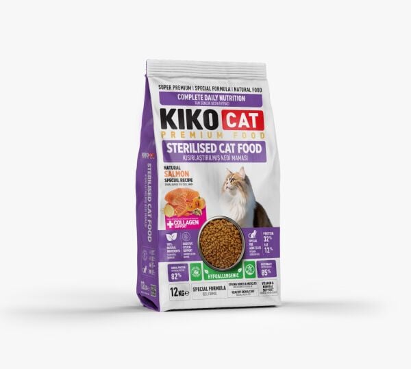 KISIRLAŞTIRILMIŞ KEDİ MAMASI 12KG - SOMONLU