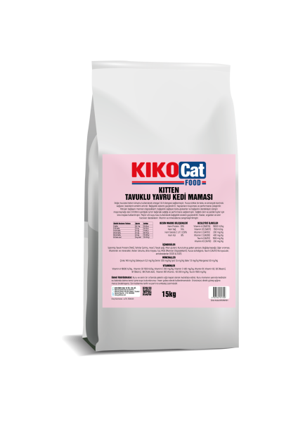 YAVRU KEDİ MAMASI 15KG - KITTEN TAVUKLU
