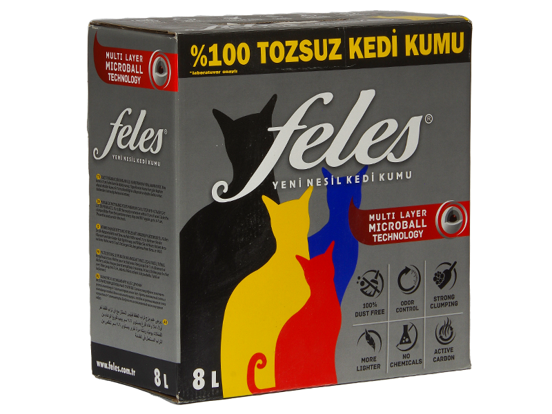 DOĞAL KEDİ KUMU 8 Lt, Aktif Karbon, %100 Tozsuz